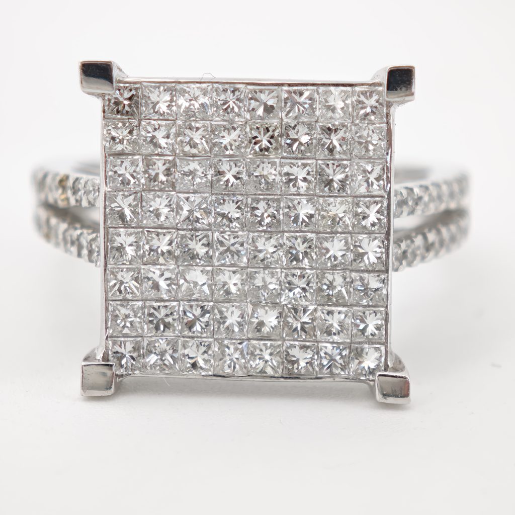 inel aur 14k si diamante 2.53ct