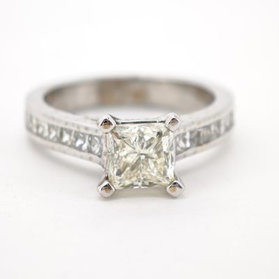 inel logodna aur 14k cu diamante 1.86ct