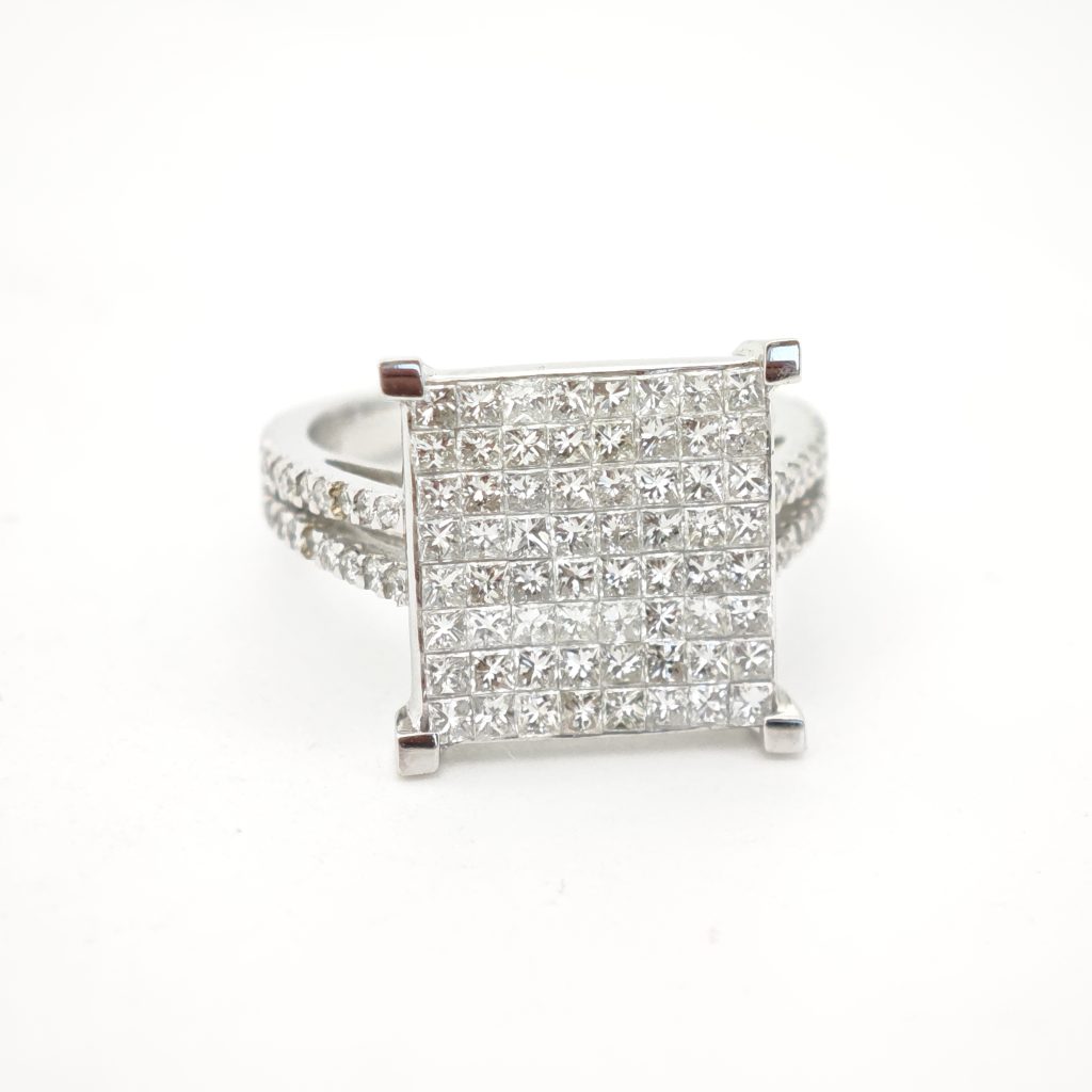 inel aur 14k si diamante 2.53ct