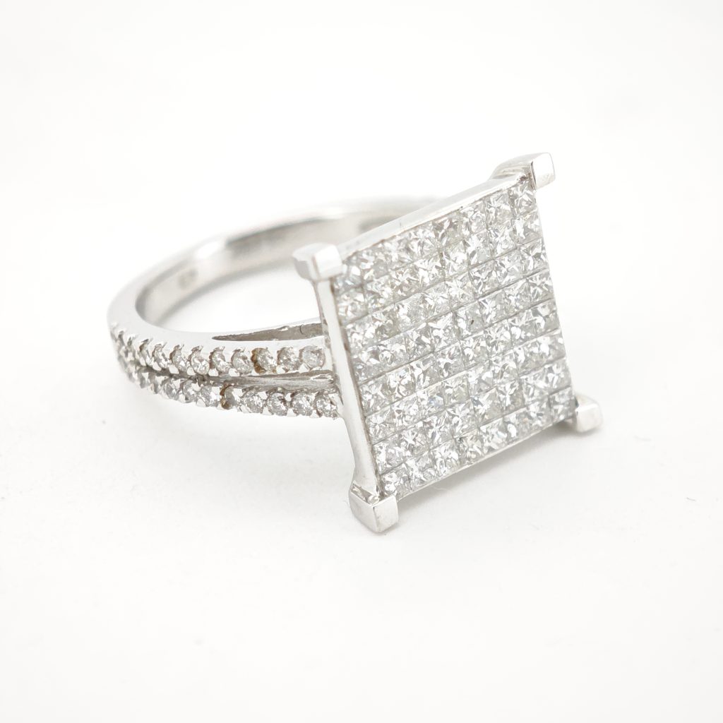 inel aur 14k si diamante 2.53ct