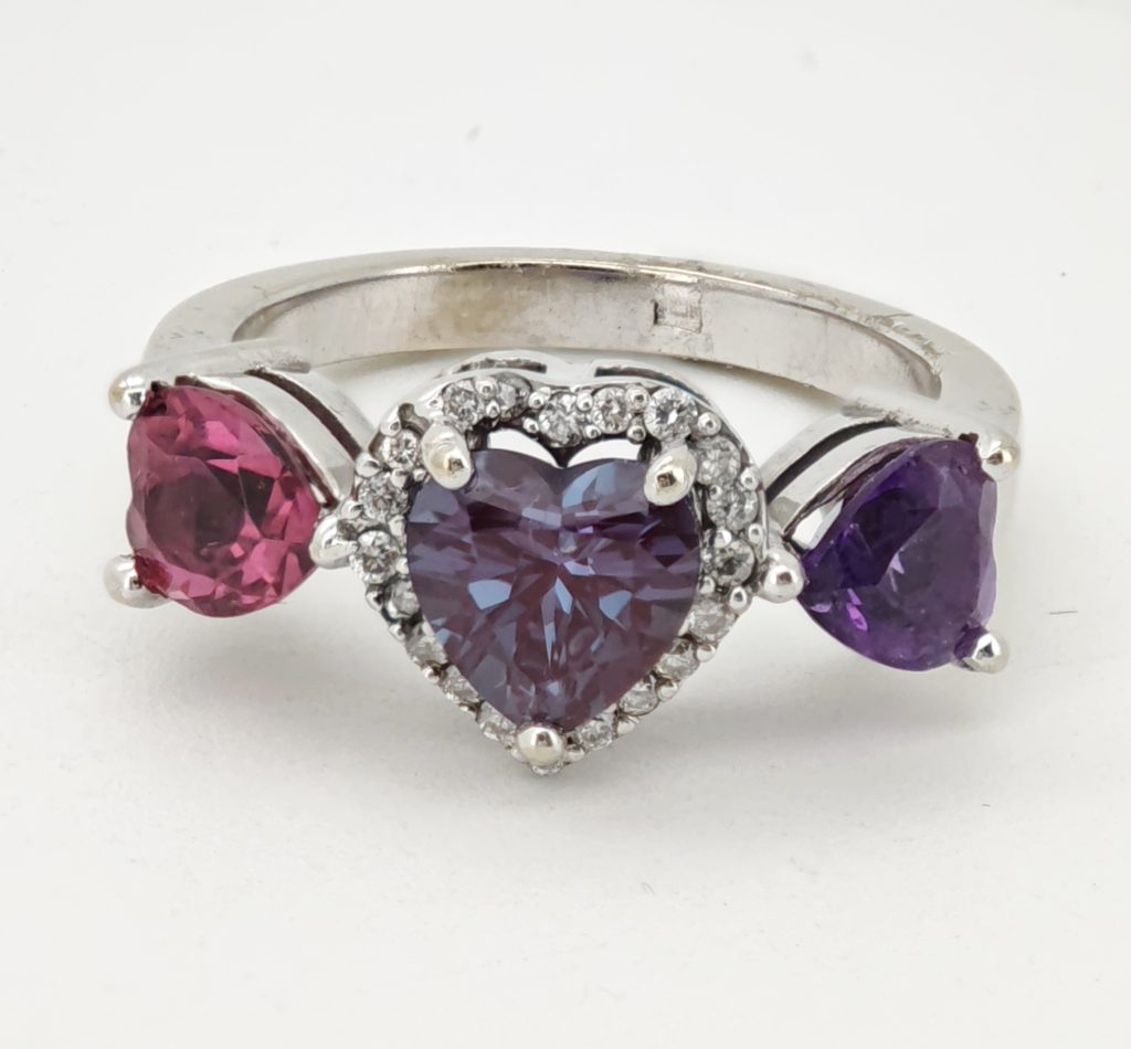 inel aur 14k cu alexandrite 2.25ct