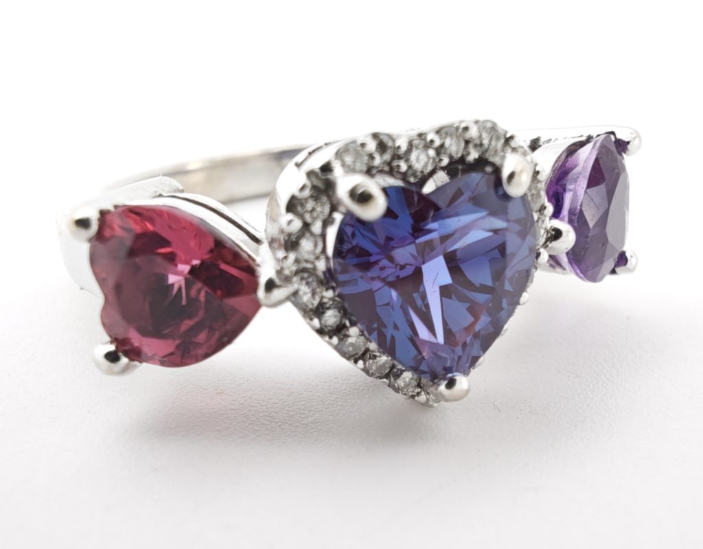 inel aur 14k cu alexandrite 2.25ct