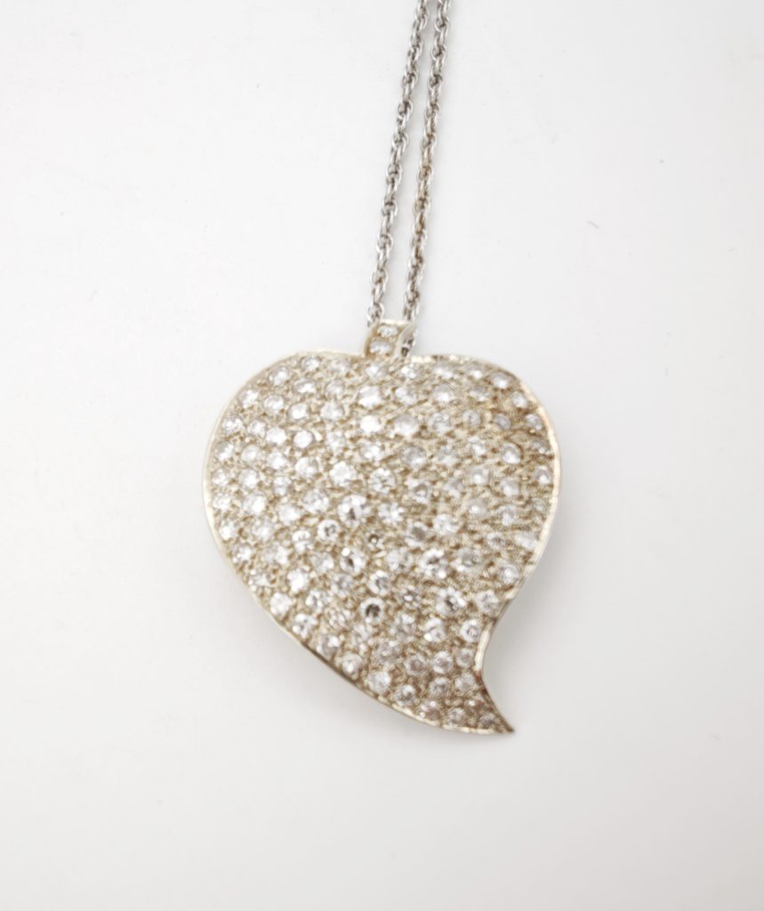 colier aur 14k cu diamante 3.0ct