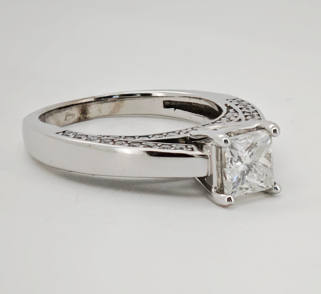 inel logodna aur 14k si diamante 1.26ct