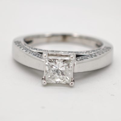 inel logodna aur 14k si diamante 1.26ct