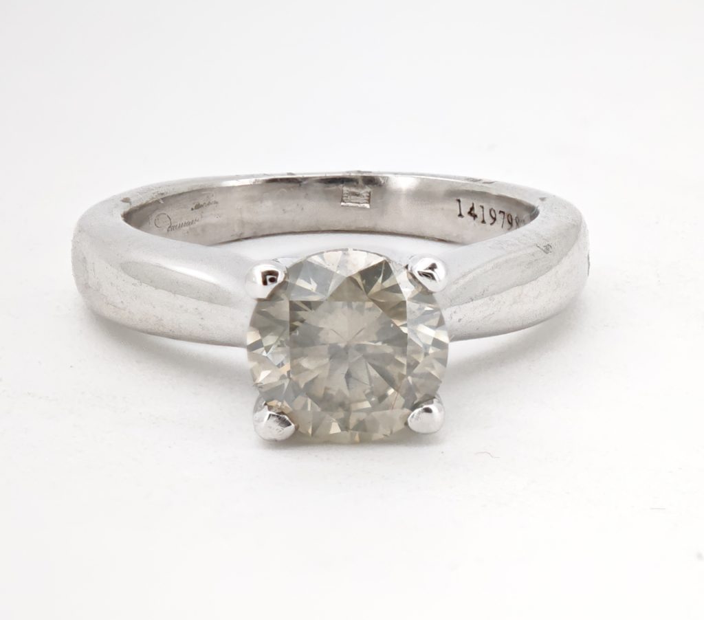 inel logodna aur 18k si diamante 1.31ct