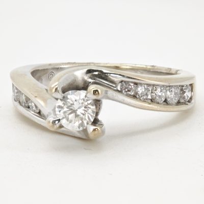 inel logodna aur 14k si diamante 0.78ct