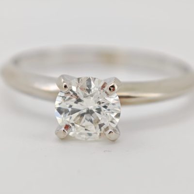 inel logodna aur 14k cu diamant 0.75ct