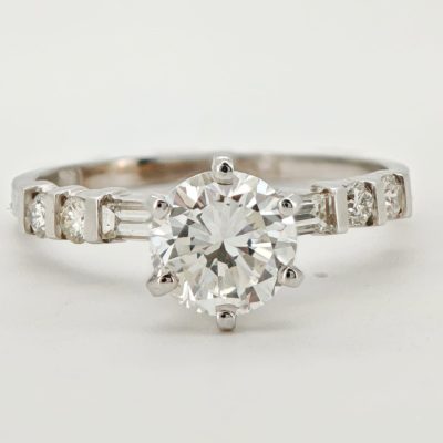 inel aur 18k cu diamante 1.18ct