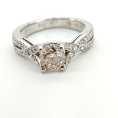 inel logodna 14k cu diamante 1,40ct