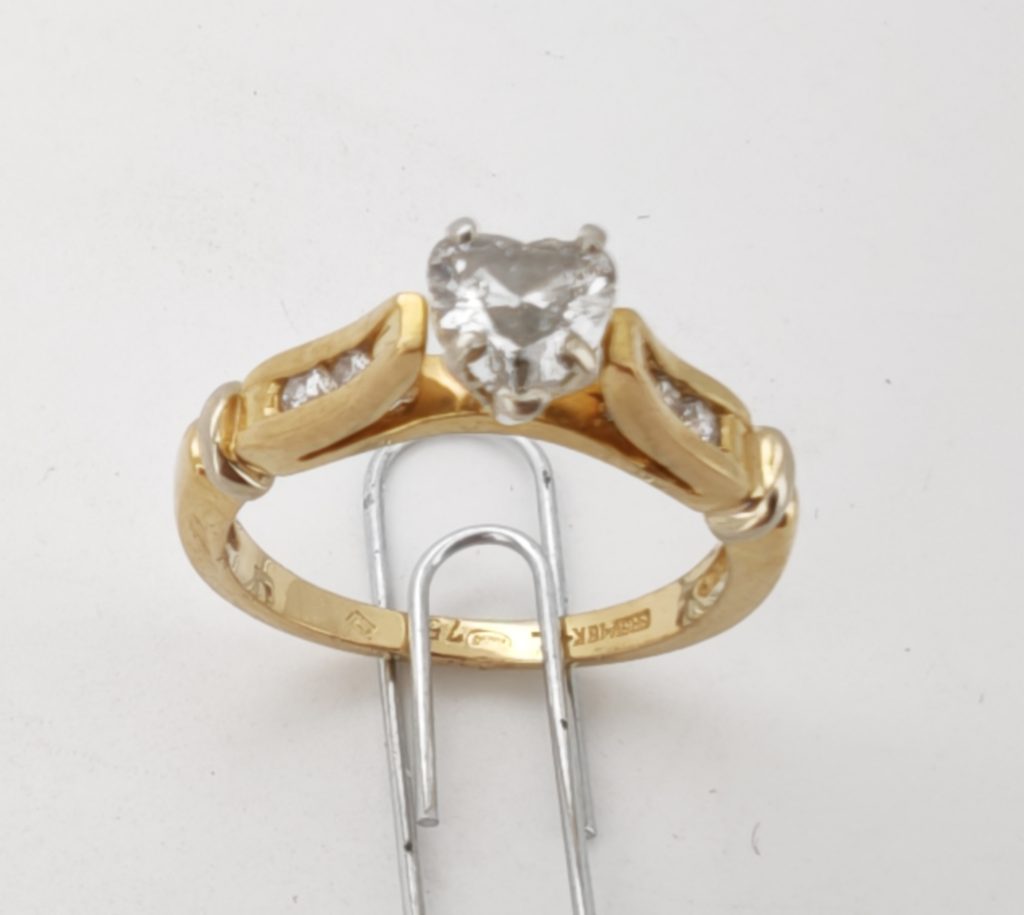 inel diamante18k/platina 0.85ct