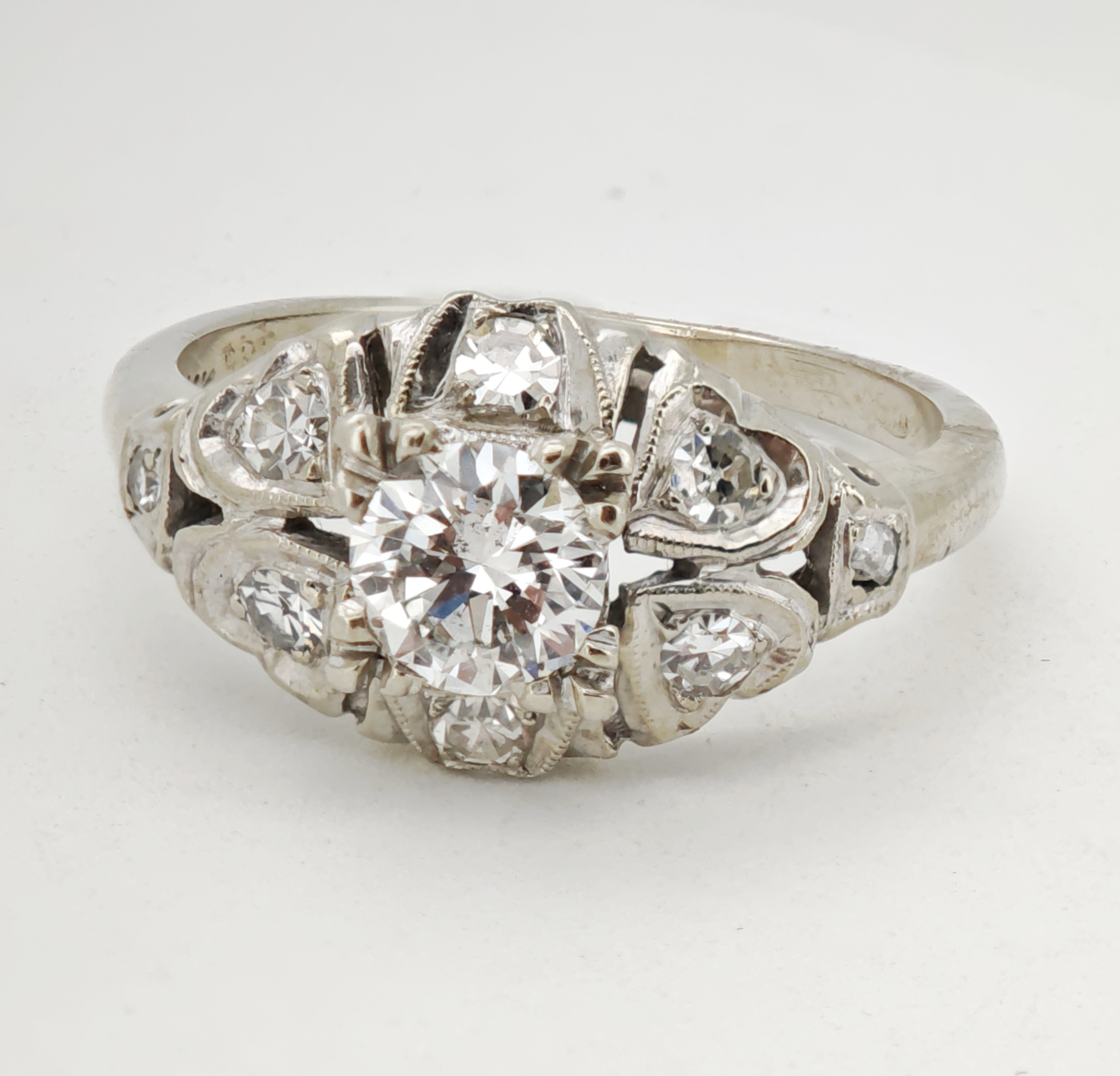 inel 14k cu diamante model vintage 0,86ct inel 14k cu diamante model vintage 0,86ct