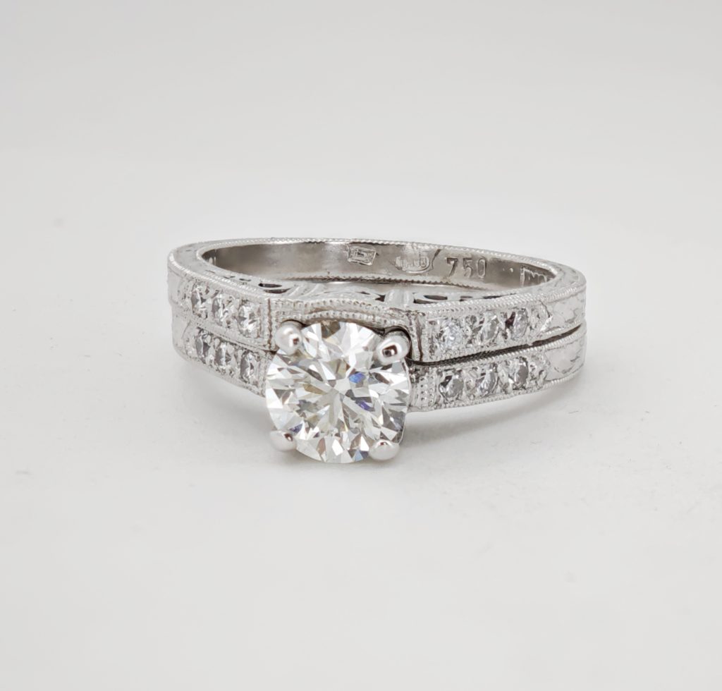 inel logodna 18k tacori 1.02ct