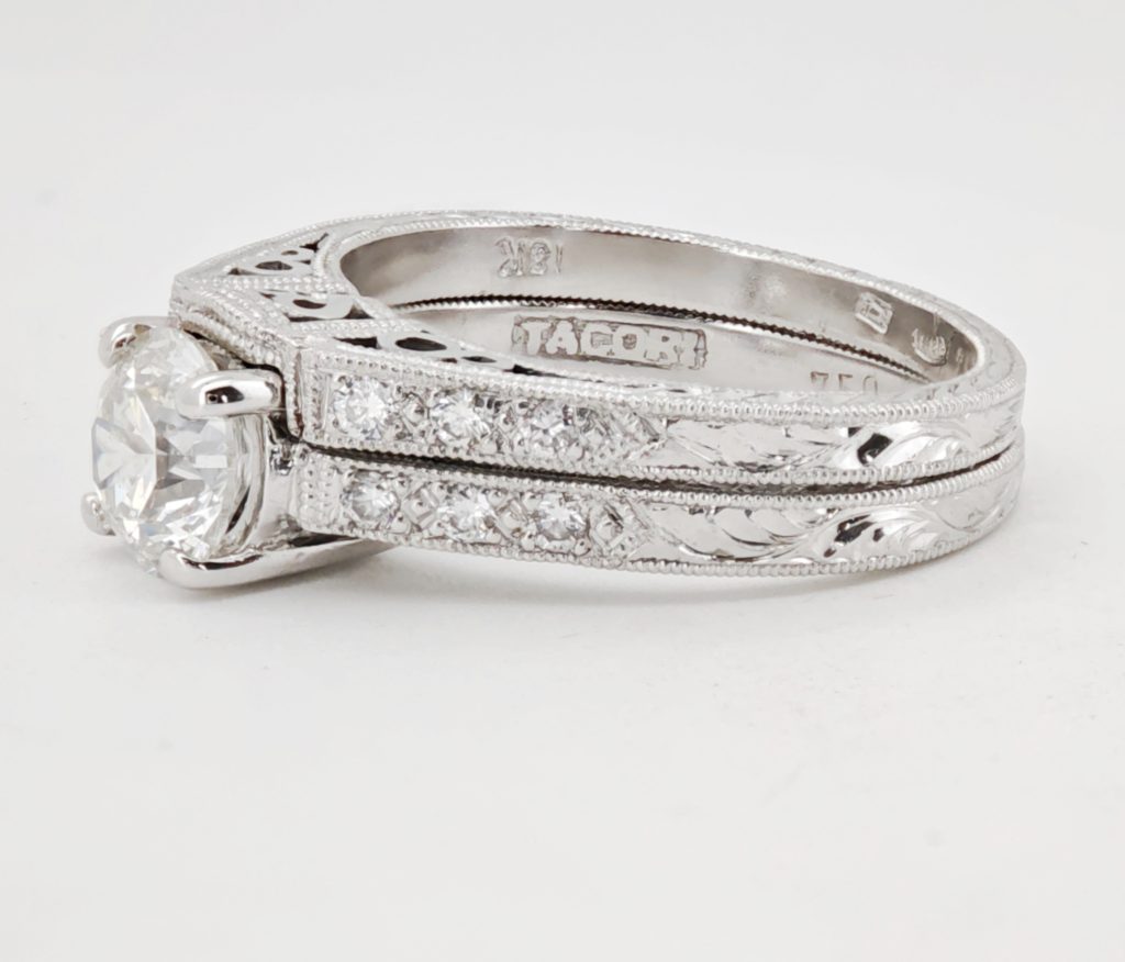 inel logodna 18k tacori 1.02ct