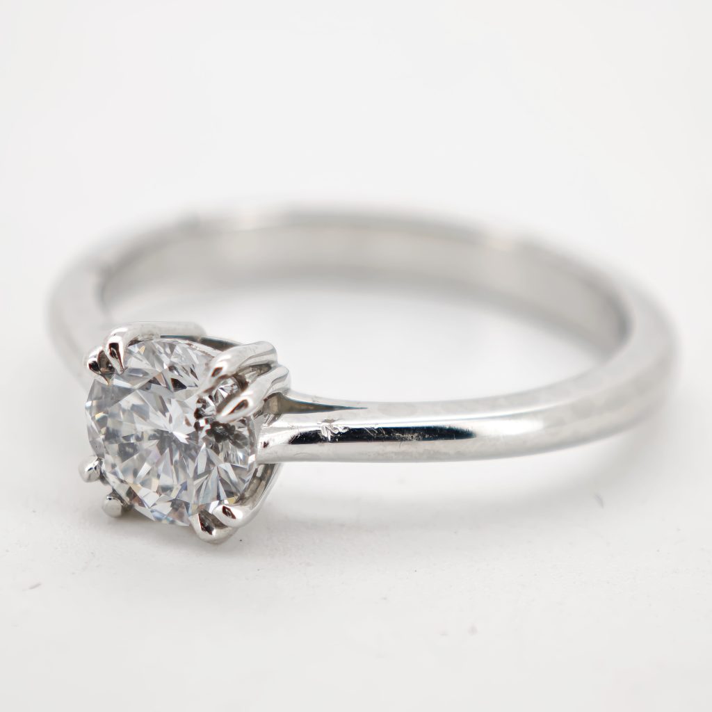 inel logodna platina 0.72ct