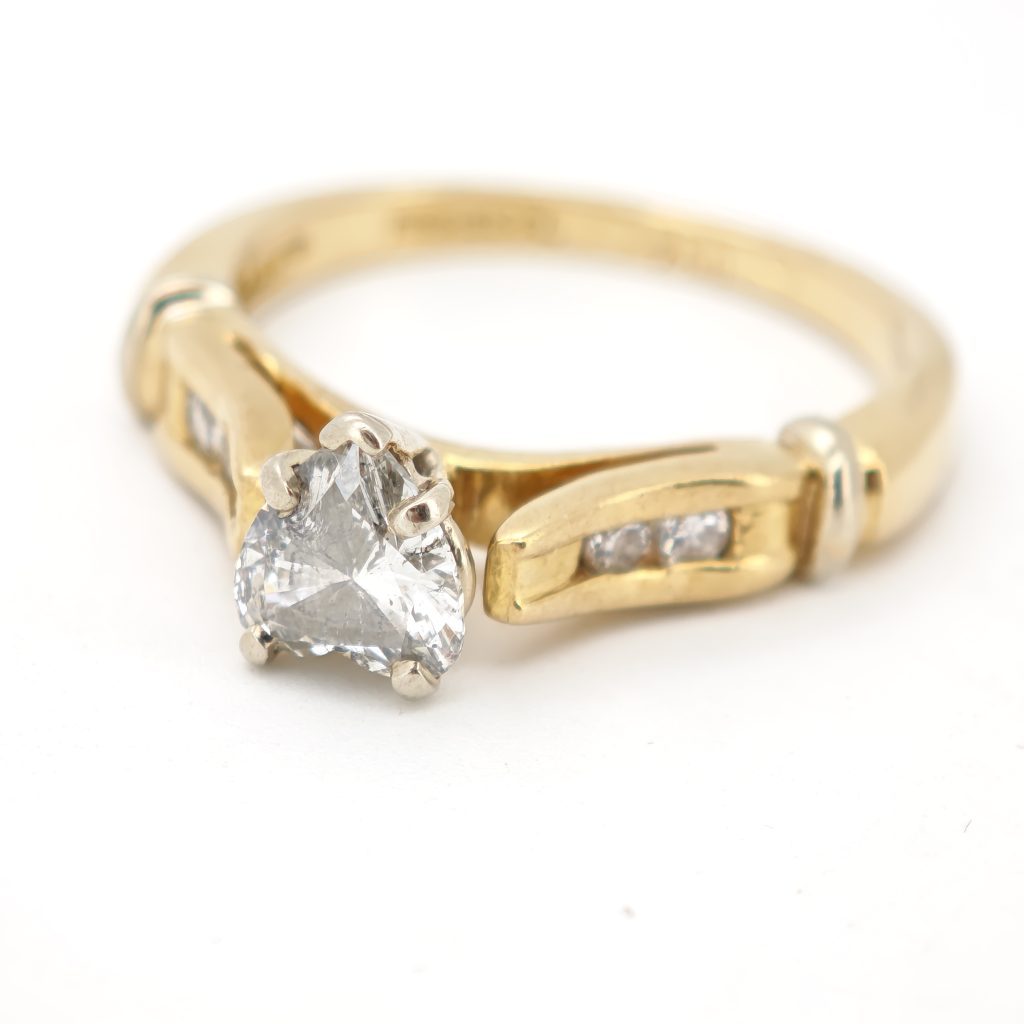 inel diamante18k/platina 0.85ct