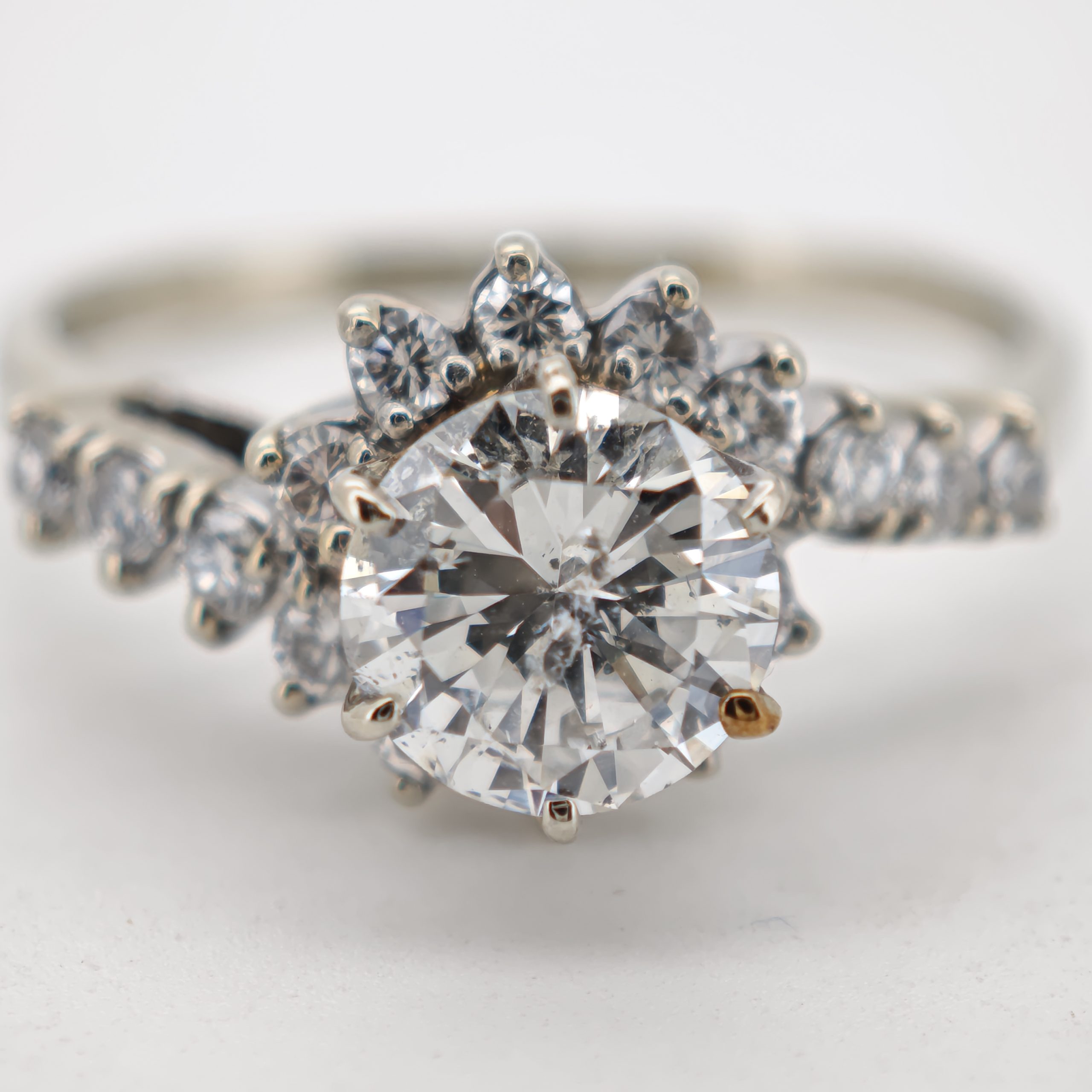 inel diamante aur 14k cu cu verigheta 2.0ct inel diamante aur 14k cu cu verigheta 2.0ct