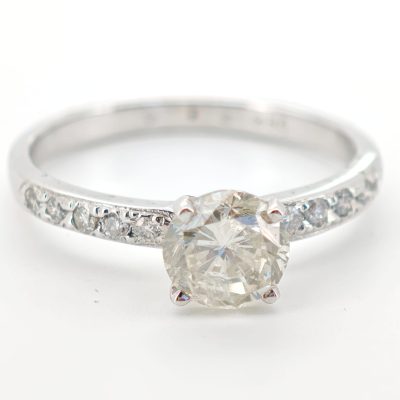 inel logodna 14k cu diamante 1.40ct