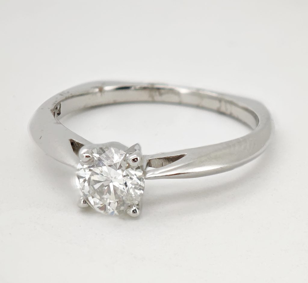 inel logodna platina scott kay cu diamant 0.65ct