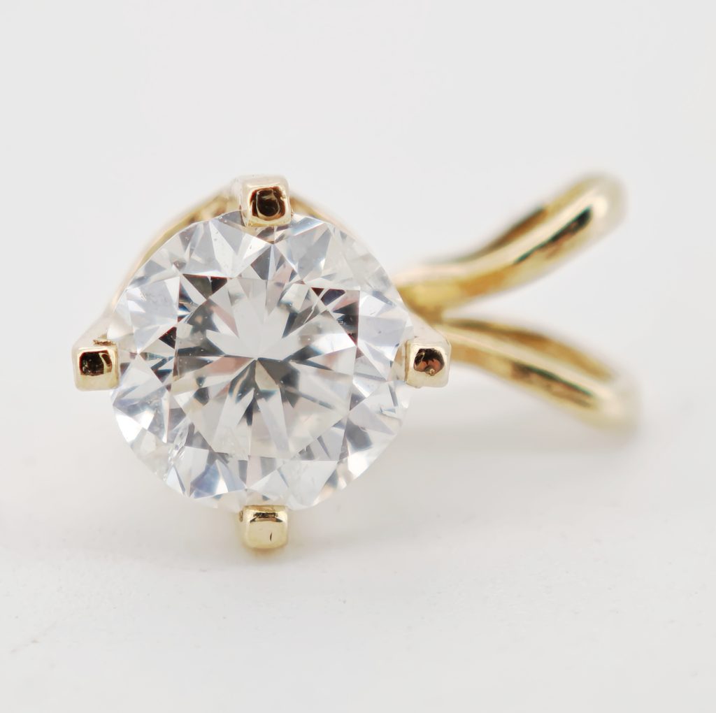 pandativ aur 14k cu diamant 0.63ct