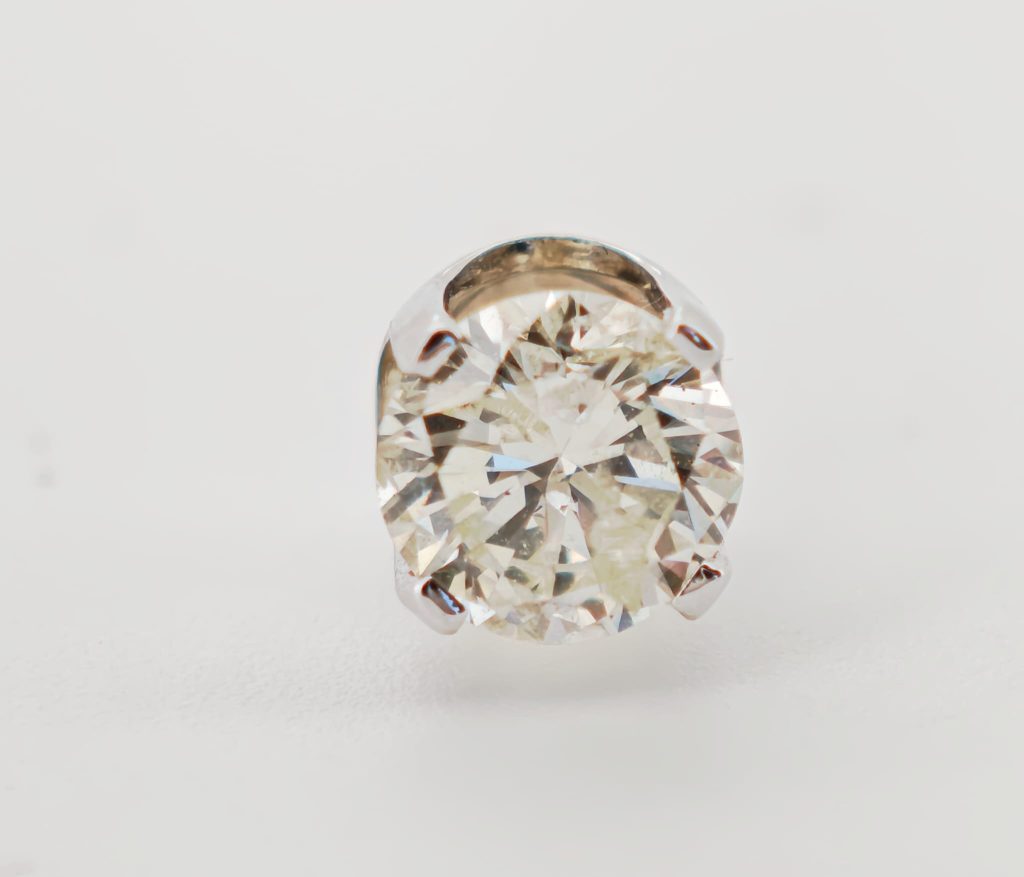 cercel aur 14k cu diamant 0.53ct