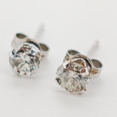 cercei aur 14k cu diamante 0.35ct