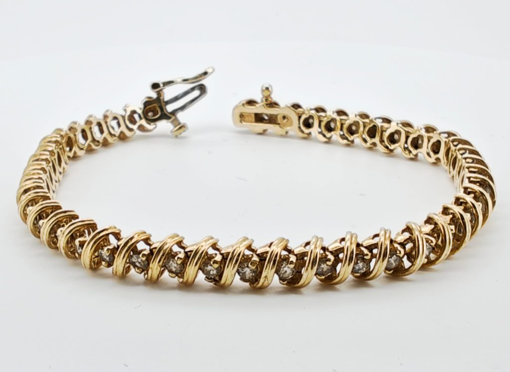 bratara aur 14k cu diamante 1,35ct