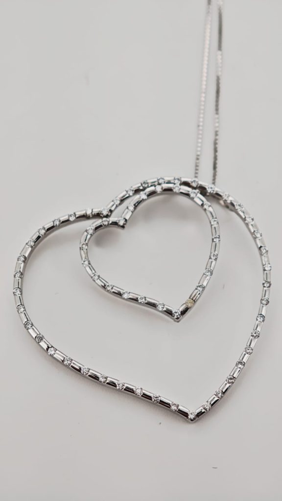 colier aur 14k cu diamante 0.75ct