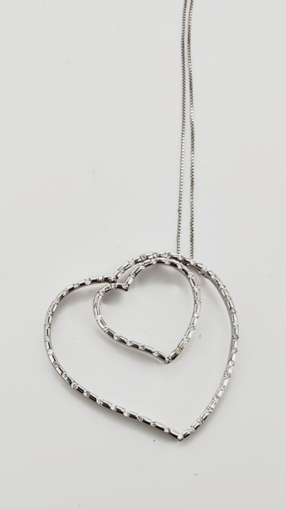 colier aur 14k cu diamante 0.75ct