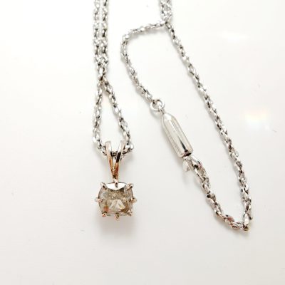 colier aur 14k cu diamant de 1.0ct