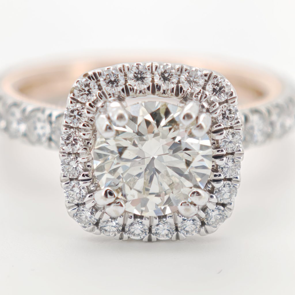 inel aur cu diamante 2,5ct