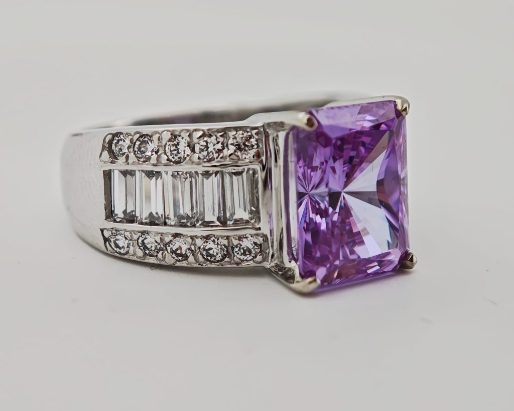 inel aur 14k cu zirconii