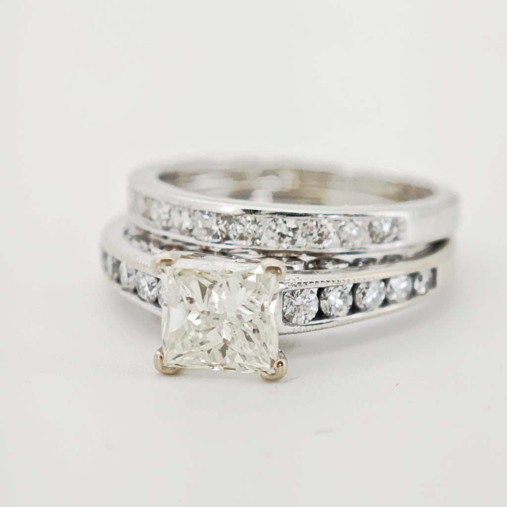 inel aur 14k cu diamante