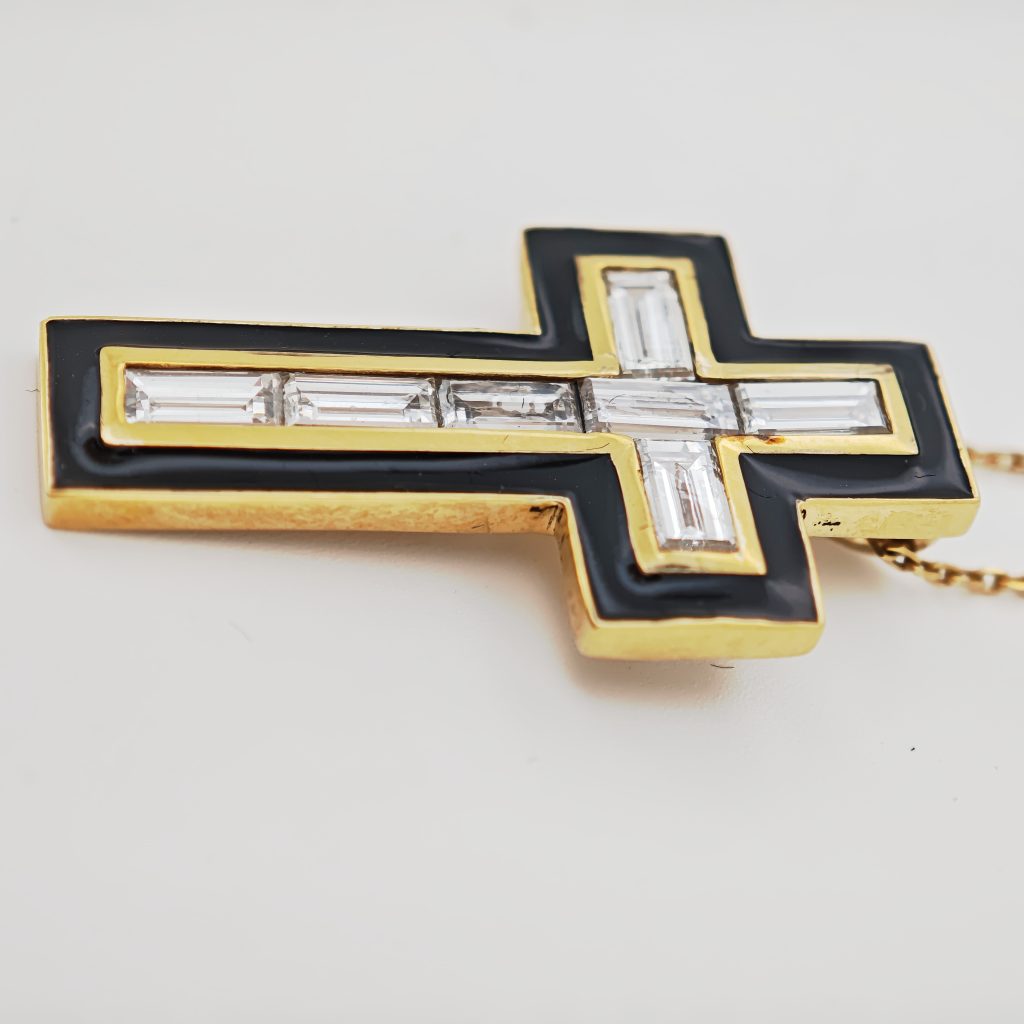 colier aur 18k cu diamante 1.76ct lab grown