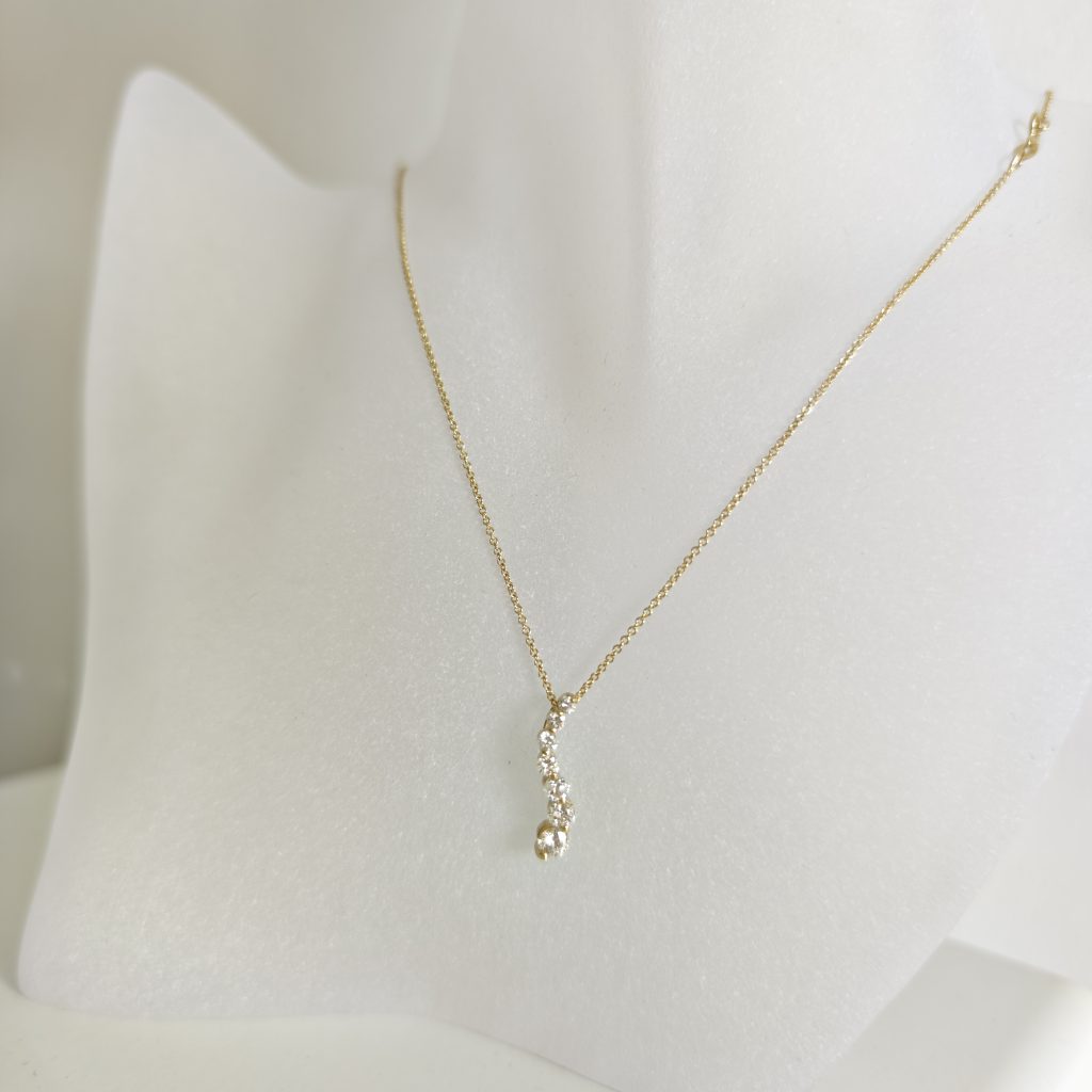 colier 14k cu diamante jurney 0.73ct