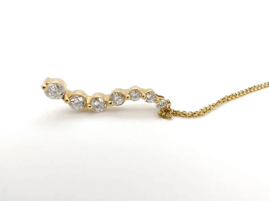 colier 14k cu diamante jurney 1,5ct