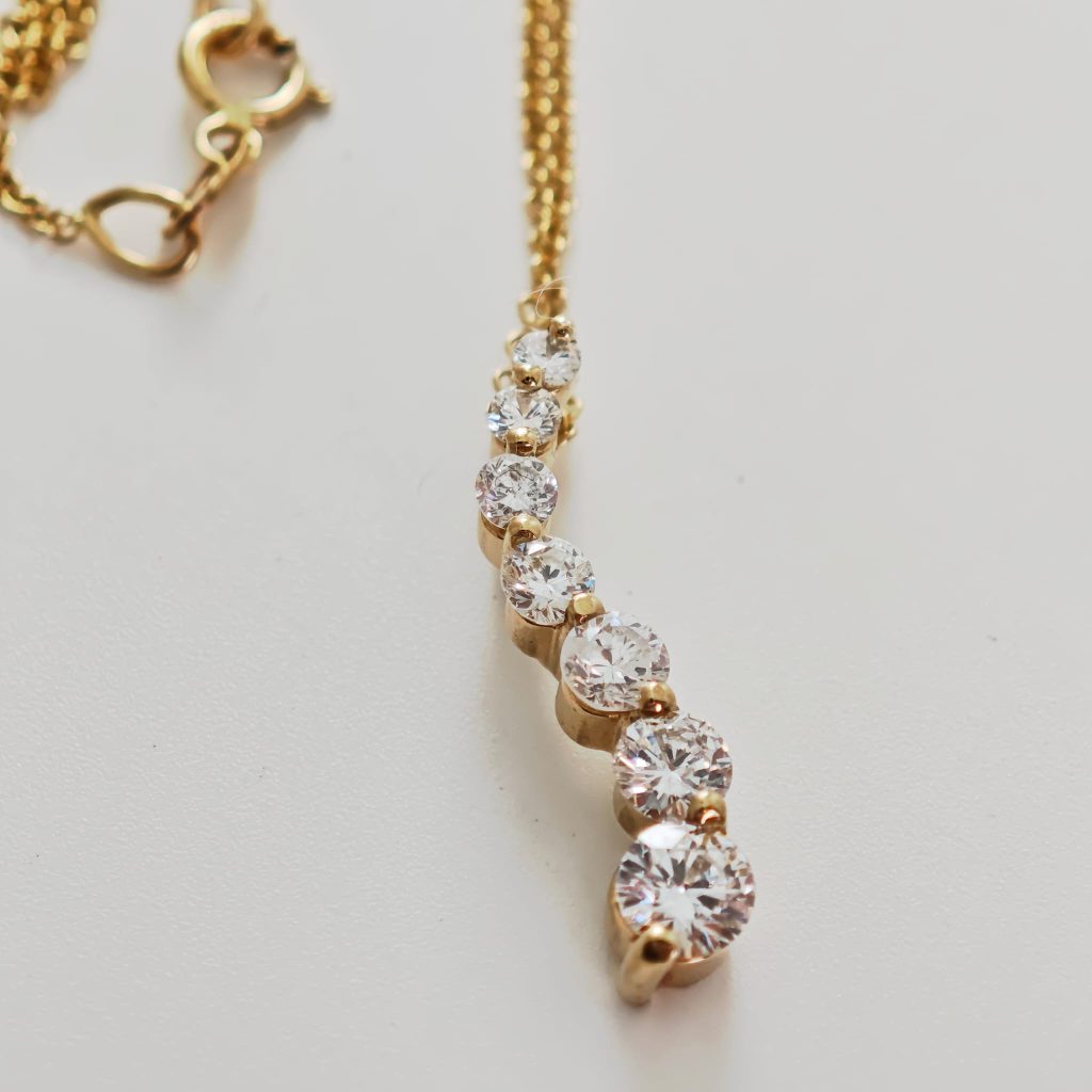 colier 14k cu diamante jurney 0.73ct