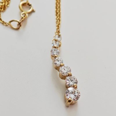colier 14k cu diamante jurney 0.73ct