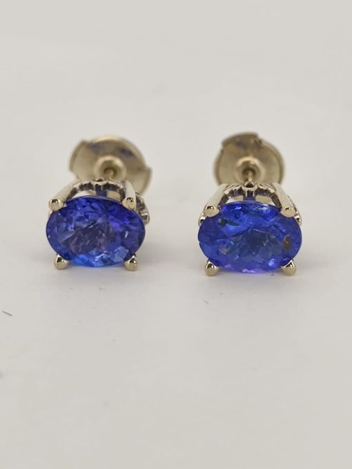 Cercei aur 14k cu Tanzanite