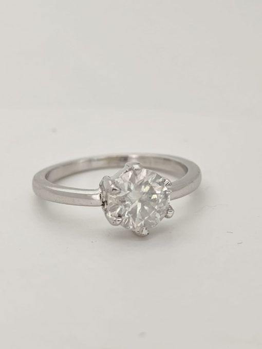 Inel 14k cu diamant natural de 1,64ct
