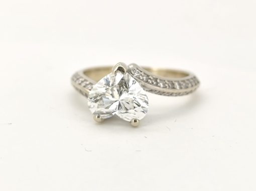 Inel aur 14k cu diamnte 2,5ct naturale si lab grown