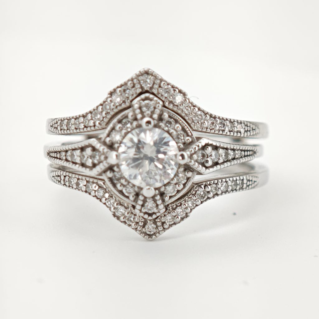 inel 14k cu diamante 1.18ct