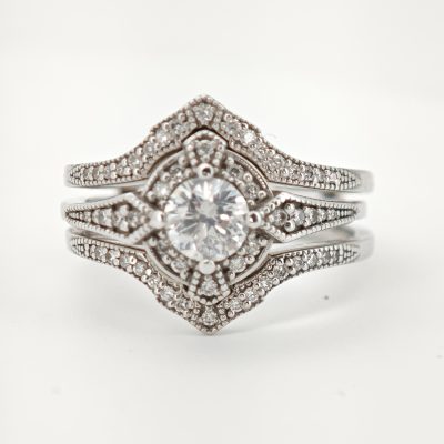 inel 14k cu diamante 1.18ct