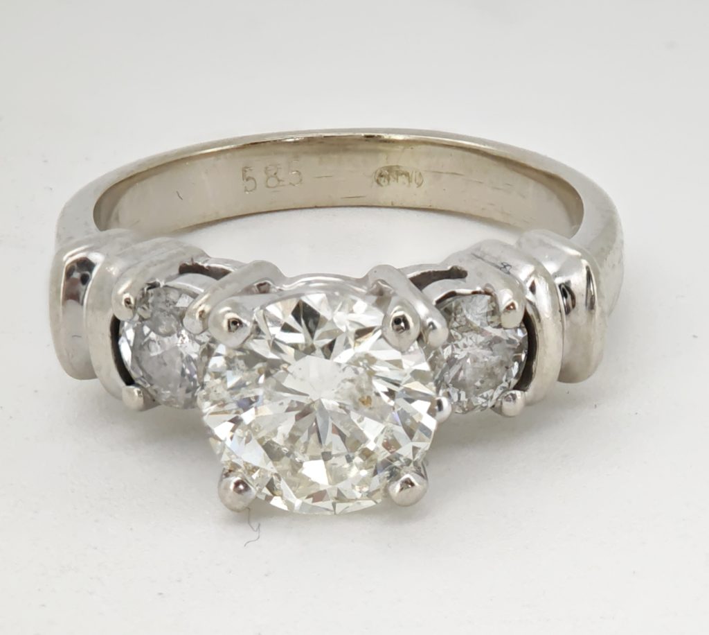 inel 14k cu diamante 1,54ct