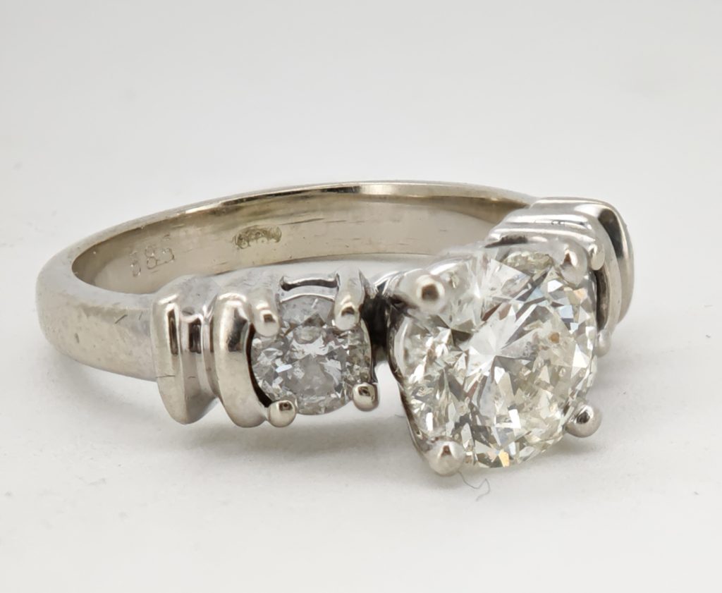 inel 14k cu diamante 1,54ct