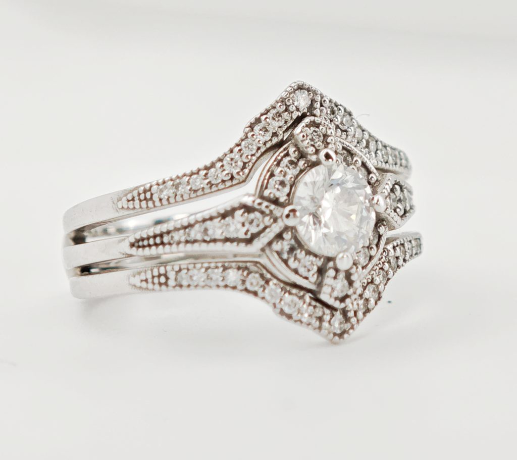 inel 14k cu diamante 1.18ct