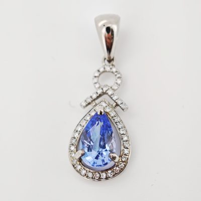pandativ 14k cu tanzanite si diamante