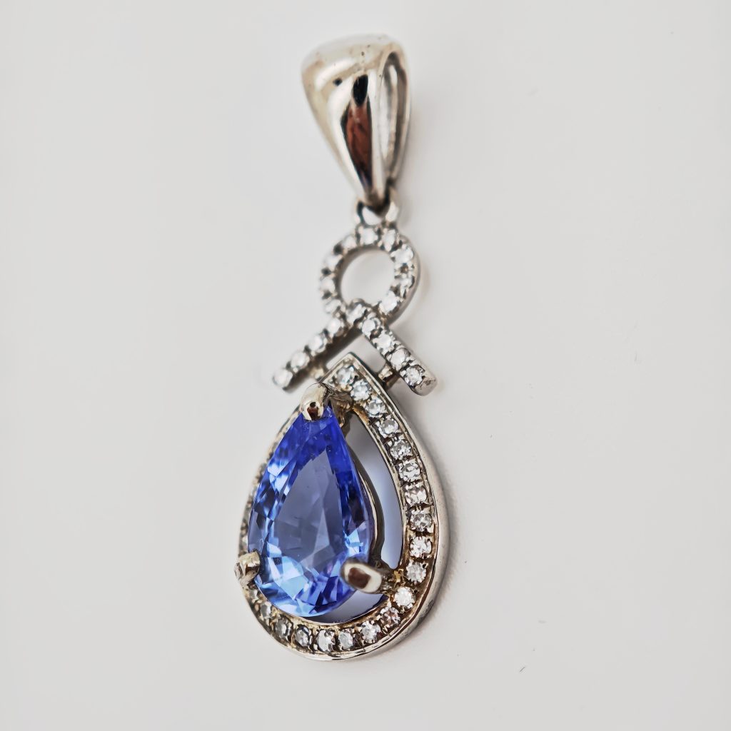 pandativ 14k cu tanzanite si diamante