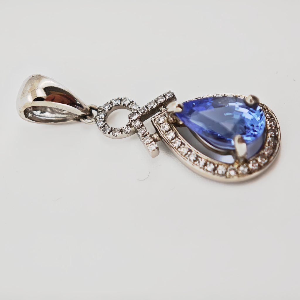 pandativ 14k cu tanzanite si diamante