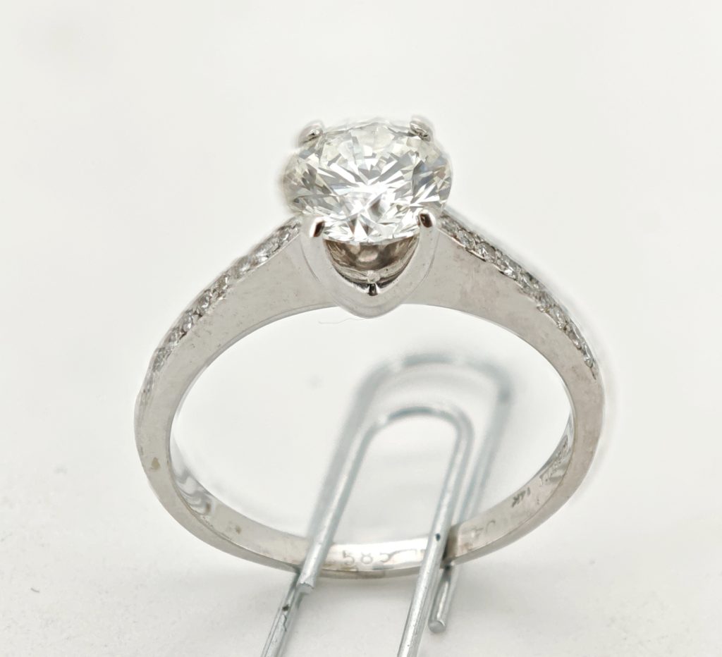 inel 14k cu diamante 1.15ct